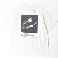 新品未使用 SAINT MICHAEL セントマイケル 半袖Tシャツ SM-MK1-0000-C09 サイズL ロバート メイプルソープ ホワイト 中古 4a008186