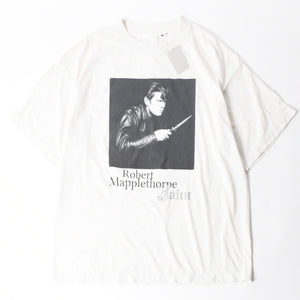 新品未使用 SAINT MICHAEL セントマイケル 半袖Tシャツ SM-MK1-0000-C09 サイズL ロバート メイプルソープ ホワイト 中古 4a008186