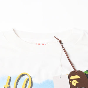 新品未使用 SAINT MICHAEL セントマイケル × A BATHING APE ア ベイシング エイプ 長袖Tシャツ SM-MK1-0000-C39 サイズL 中古 4a008193