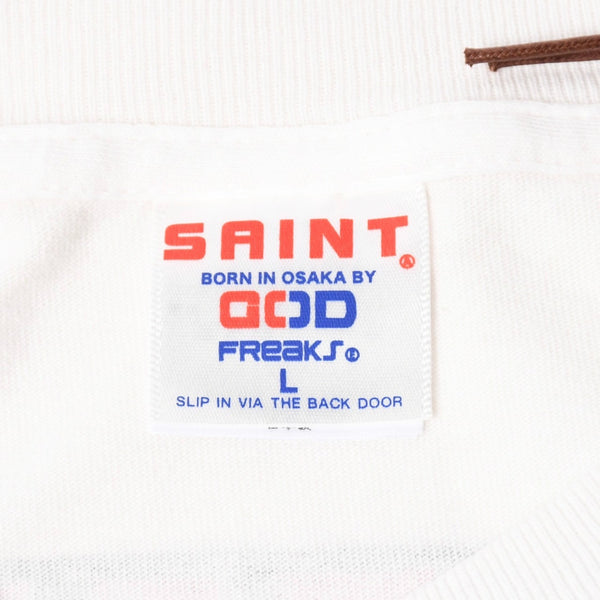 新品未使用 SAINT MICHAEL セントマイケル × A BATHING APE ア ベイシング エイプ 長袖Tシャツ SM-MK1-0000-C39 サイズL 中古 4a008193