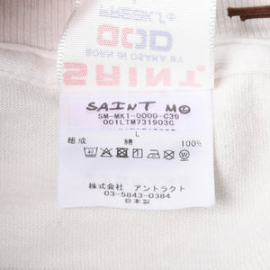 新品未使用 SAINT MICHAEL セントマイケル × A BATHING APE ア ベイシング エイプ 長袖Tシャツ SM-MK1-0000-C39 サイズL 中古 4a008193