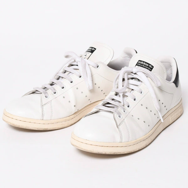 ADIDAS アディダス Stan Smith スニーカー Stella McCartney サイズ10(28.0cm) ホワイト ブルー ワインレッド ベジタリアンレザー 良品 中古 4a007846