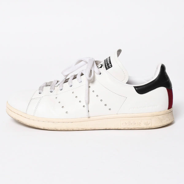 ADIDAS アディダス Stan Smith スニーカー Stella McCartney サイズ10(28.0cm) ホワイト ブルー ワインレッド ベジタリアンレザー 良品 中古 4a007846