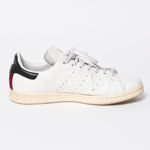 ADIDAS アディダス Stan Smith スニーカー Stella McCartney サイズ10(28.0cm) ホワイト ブルー ワインレッド ベジタリアンレザー 良品 中古 4a007846
