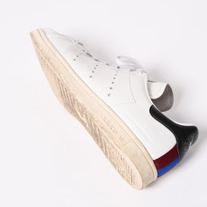 ADIDAS アディダス Stan Smith スニーカー Stella McCartney サイズ10(28.0cm) ホワイト ブルー ワインレッド ベジタリアンレザー 良品 中古 4a007846