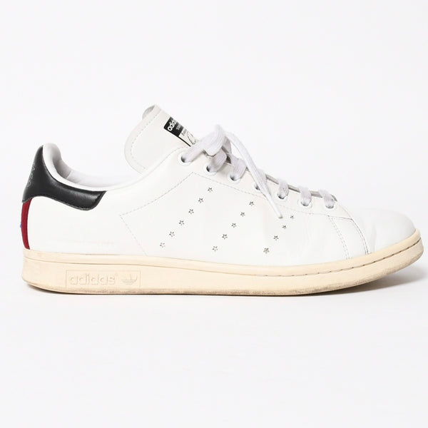 ADIDAS アディダス Stan Smith スニーカー Stella McCartney サイズ10(28.0cm) ホワイト ブルー ワインレッド ベジタリアンレザー 良品 中古 4a007846