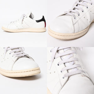 ADIDAS アディダス Stan Smith スニーカー Stella McCartney サイズ10(28.0cm) ホワイト ブルー ワインレッド ベジタリアンレザー 良品 中古 4a007846