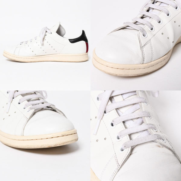 ADIDAS アディダス Stan Smith スニーカー Stella McCartney サイズ10(28.0cm) ホワイト ブルー ワインレッド ベジタリアンレザー 良品 中古 4a007846