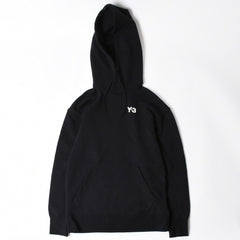 Y-3 ワイスリー プルオーバーパーカー 20周年 バックロゴ刺繍 0DY001 コットン ブラック ホワイト サイズL 中古 4a007828
