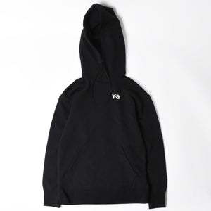 Y-3 ワイスリー プルオーバーパーカー 20周年 バックロゴ刺繍 0DY001 コットン ブラック ホワイト サイズL 中古 4a007828