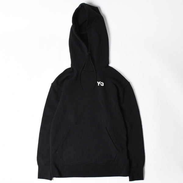 Y-3 ワイスリー プルオーバーパーカー 20周年 バックロゴ刺繍 0DY001 コットン ブラック ホワイト サイズL 中古 4a007828