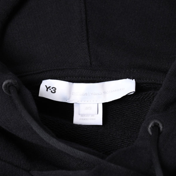 Y-3 ワイスリー プルオーバーパーカー 20周年 バックロゴ刺繍 0DY001 コットン ブラック ホワイト サイズL 中古 4a007828
