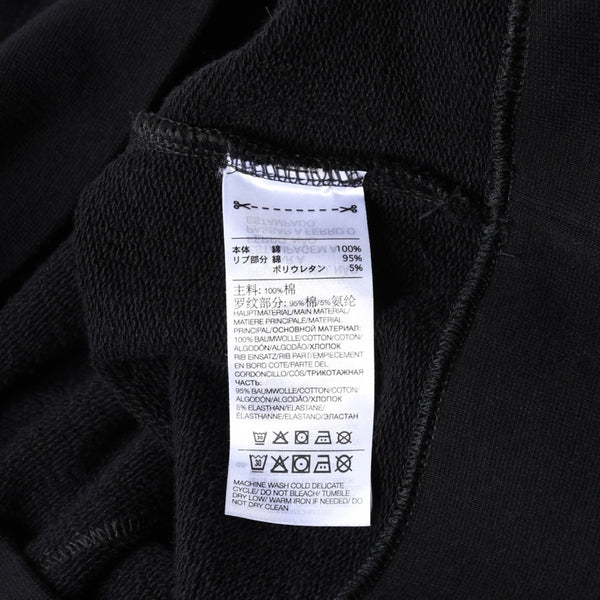 Y-3 ワイスリー プルオーバーパーカー 20周年 バックロゴ刺繍 0DY001 コットン ブラック ホワイト サイズL 中古 4a007828