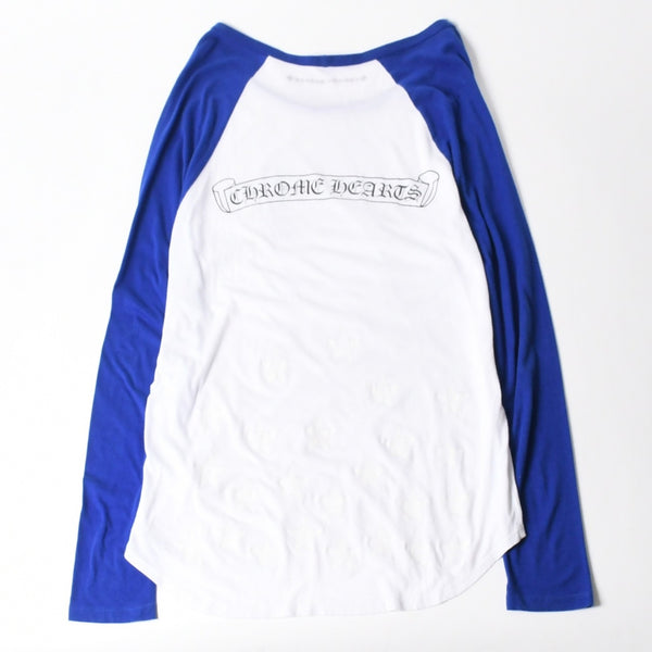 CHROME HEARTS クロムハーツ ラグラン 長袖Tシャツ サイズXXL スター オールドイングリッシュ スクロールラベル 美品 中古 4a005928