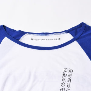CHROME HEARTS クロムハーツ ラグラン 長袖Tシャツ サイズXXL スター オールドイングリッシュ スクロールラベル 美品 中古 4a005928