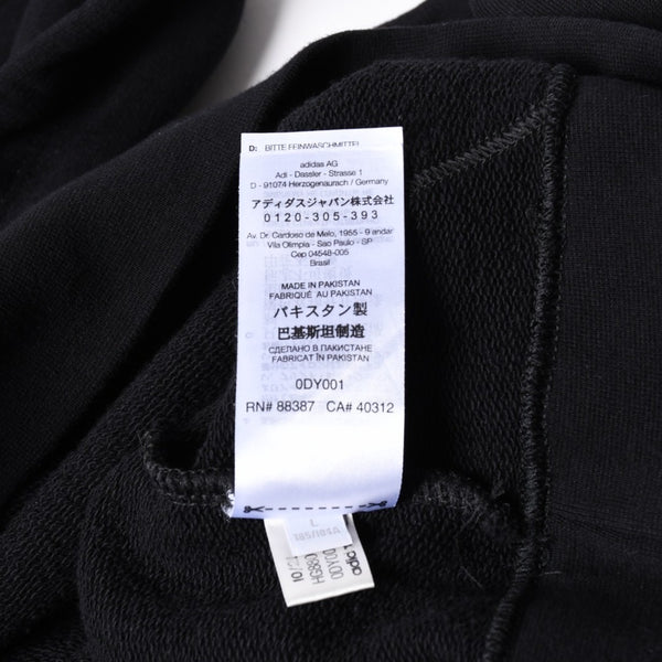 Y-3 ワイスリー プルオーバーパーカー 20周年 バックロゴ刺繍 0DY001 コットン ブラック ホワイト サイズL 中古 4a007828
