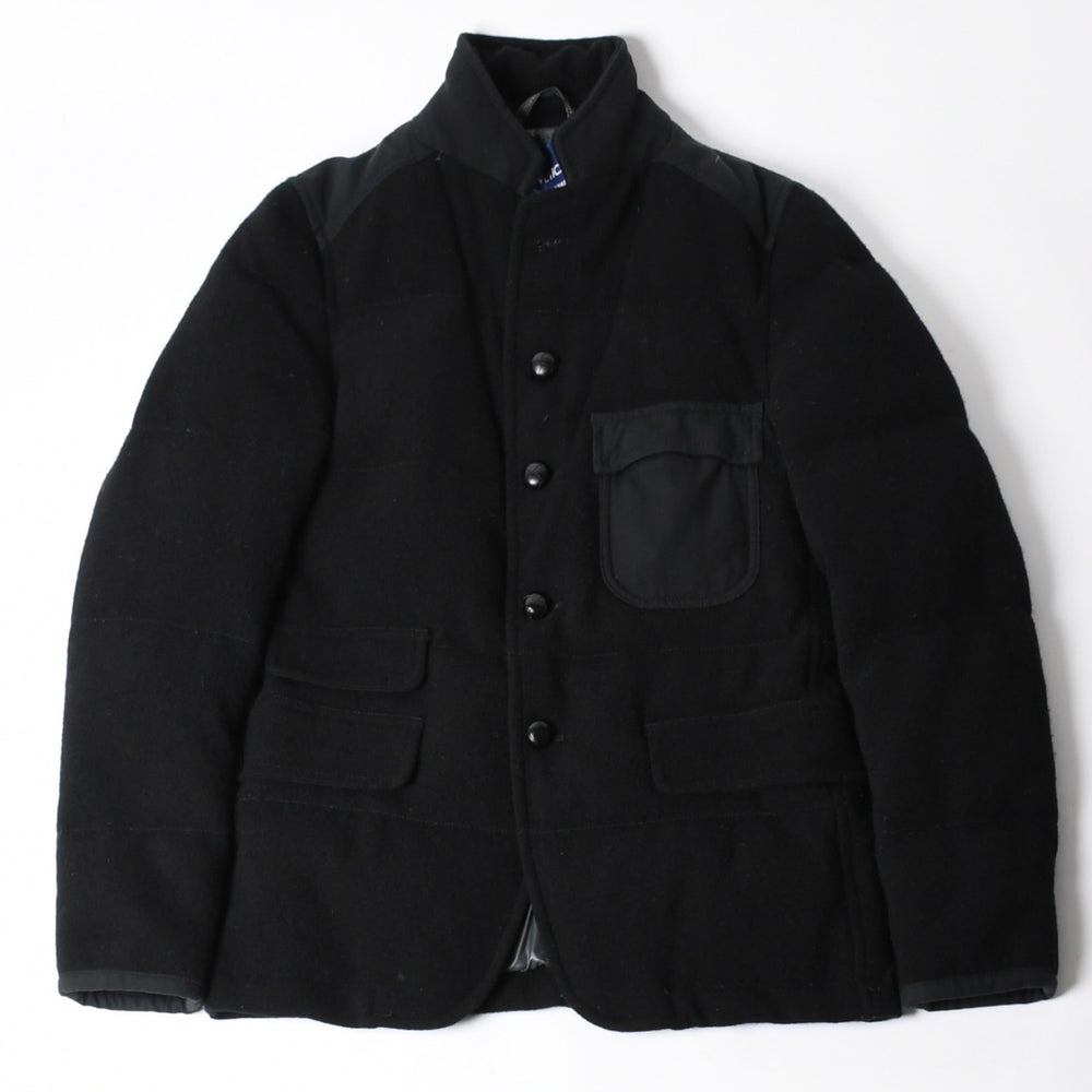 極美品 JUNYA WATANABE COMME des GARCONS MAN ジュンヤワタナベ コムデギャルソン マン × デュべティカ ウールダウンジャケット WL-J402 ブラック Sサイズ 中古 4a005941