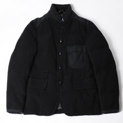 極美品 JUNYA WATANABE COMME des GARCONS MAN ジュンヤワタナベ コムデギャルソン マン × デュべティカ ウールダウンジャケット WL-J402 ブラック Sサイズ 中古 4a005941