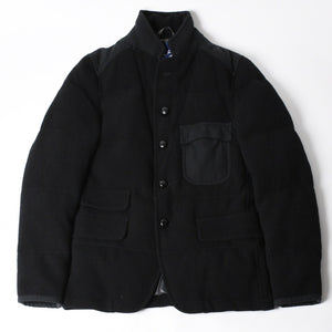 極美品 JUNYA WATANABE COMME des GARCONS MAN ジュンヤワタナベ コムデギャルソン マン × デュべティカ ウールダウンジャケット WL-J402 ブラック Sサイズ 中古 4a005941
