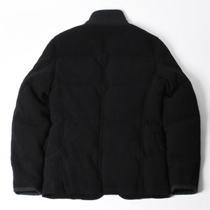 極美品 JUNYA WATANABE COMME des GARCONS MAN ジュンヤワタナベ コムデギャルソン マン × デュべティカ ウールダウンジャケット WL-J402 ブラック Sサイズ 中古 4a005941