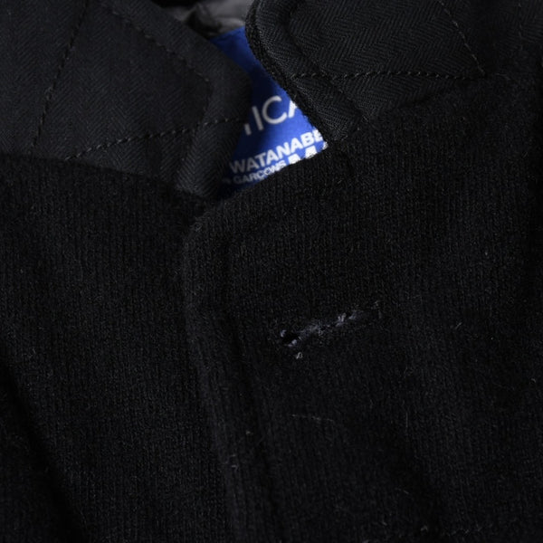 極美品 JUNYA WATANABE COMME des GARCONS MAN ジュンヤワタナベ コムデギャルソン マン × デュべティカ ウールダウンジャケット WL-J402 ブラック Sサイズ 中古 4a005941