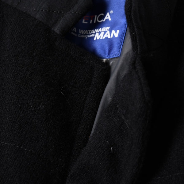 極美品 JUNYA WATANABE COMME des GARCONS MAN ジュンヤワタナベ コムデギャルソン マン × デュべティカ ウールダウンジャケット WL-J402 ブラック Sサイズ 中古 4a005941
