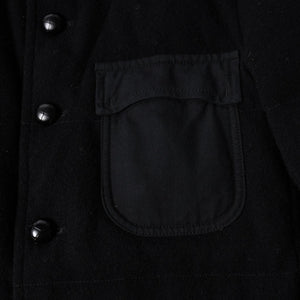 極美品 JUNYA WATANABE COMME des GARCONS MAN ジュンヤワタナベ コムデギャルソン マン × デュべティカ ウールダウンジャケット WL-J402 ブラック Sサイズ 中古 4a005941