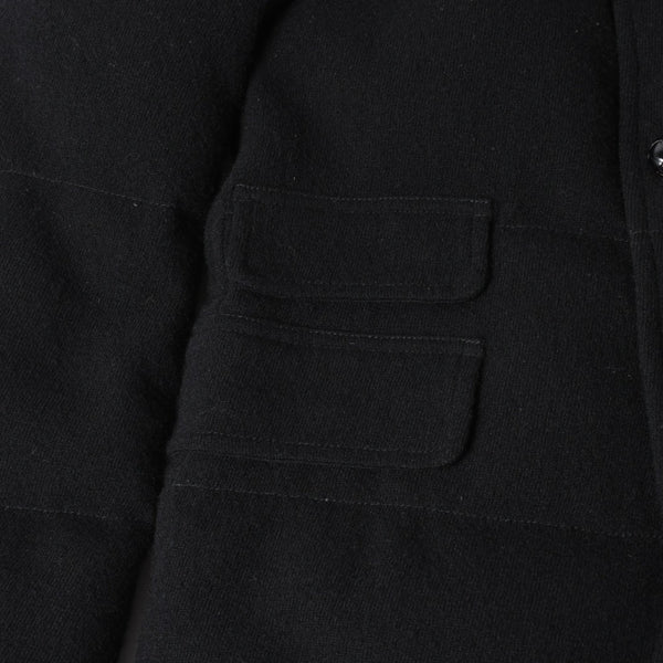 極美品 JUNYA WATANABE COMME des GARCONS MAN ジュンヤワタナベ コムデギャルソン マン × デュべティカ ウールダウンジャケット WL-J402 ブラック Sサイズ 中古 4a005941