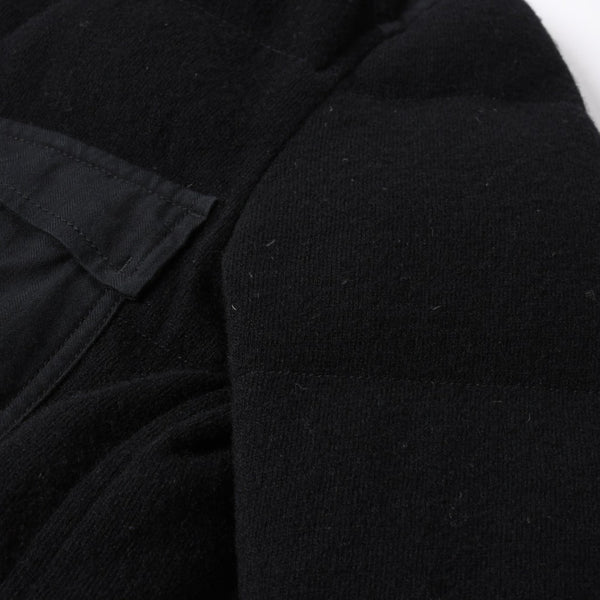 極美品 JUNYA WATANABE COMME des GARCONS MAN ジュンヤワタナベ コムデギャルソン マン × デュべティカ ウールダウンジャケット WL-J402 ブラック Sサイズ 中古 4a005941