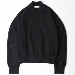 極美品 COMME des GARCONS コムデギャルソン ポリエステル トラックジャケット OI-T002 Lサイズ ブラック ライトアウター ジャージ 中古 4a007829