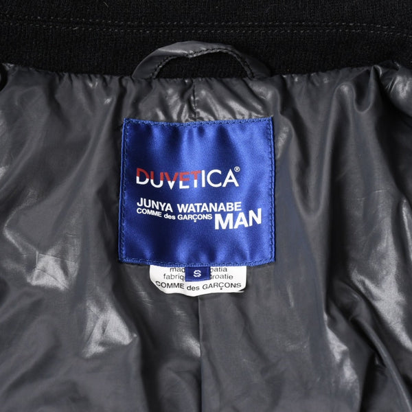 極美品 JUNYA WATANABE COMME des GARCONS MAN ジュンヤワタナベ コムデギャルソン マン × デュべティカ ウールダウンジャケット WL-J402 ブラック Sサイズ 中古 4a005941