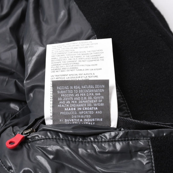 極美品 JUNYA WATANABE COMME des GARCONS MAN ジュンヤワタナベ コムデギャルソン マン × デュべティカ ウールダウンジャケット WL-J402 ブラック Sサイズ 中古 4a005941