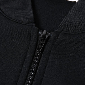 極美品 COMME des GARCONS コムデギャルソン ポリエステル トラックジャケット OI-T002 Lサイズ ブラック ライトアウター ジャージ 中古 4a007829
