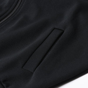 極美品 COMME des GARCONS コムデギャルソン ポリエステル トラックジャケット OI-T002 Lサイズ ブラック ライトアウター ジャージ 中古 4a007829