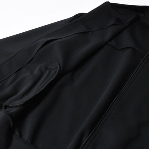 極美品 COMME des GARCONS コムデギャルソン ポリエステル トラックジャケット OI-T002 Lサイズ ブラック ライトアウター ジャージ 中古 4a007829