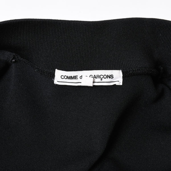 極美品 COMME des GARCONS コムデギャルソン ポリエステル トラックジャケット OI-T002 Lサイズ ブラック ライトアウター ジャージ 中古 4a007829