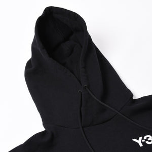Y-3 ワイスリー プルオーバーパーカー 20周年 バックロゴ刺繍 0DY001 コットン ブラック ホワイト サイズL 中古 4a007828