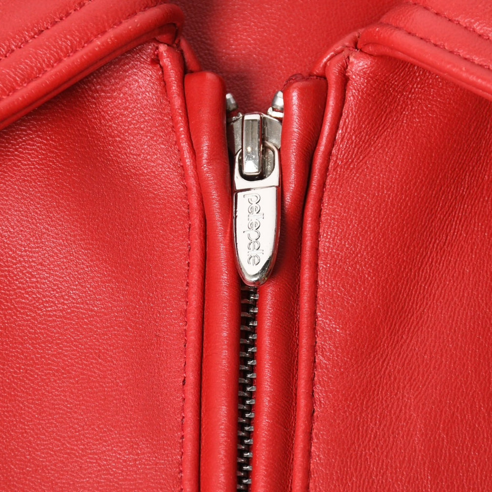 Very good condition pellepelle legend leather jacket legend leather jacket size L studs rhinestone red black used 4a008291