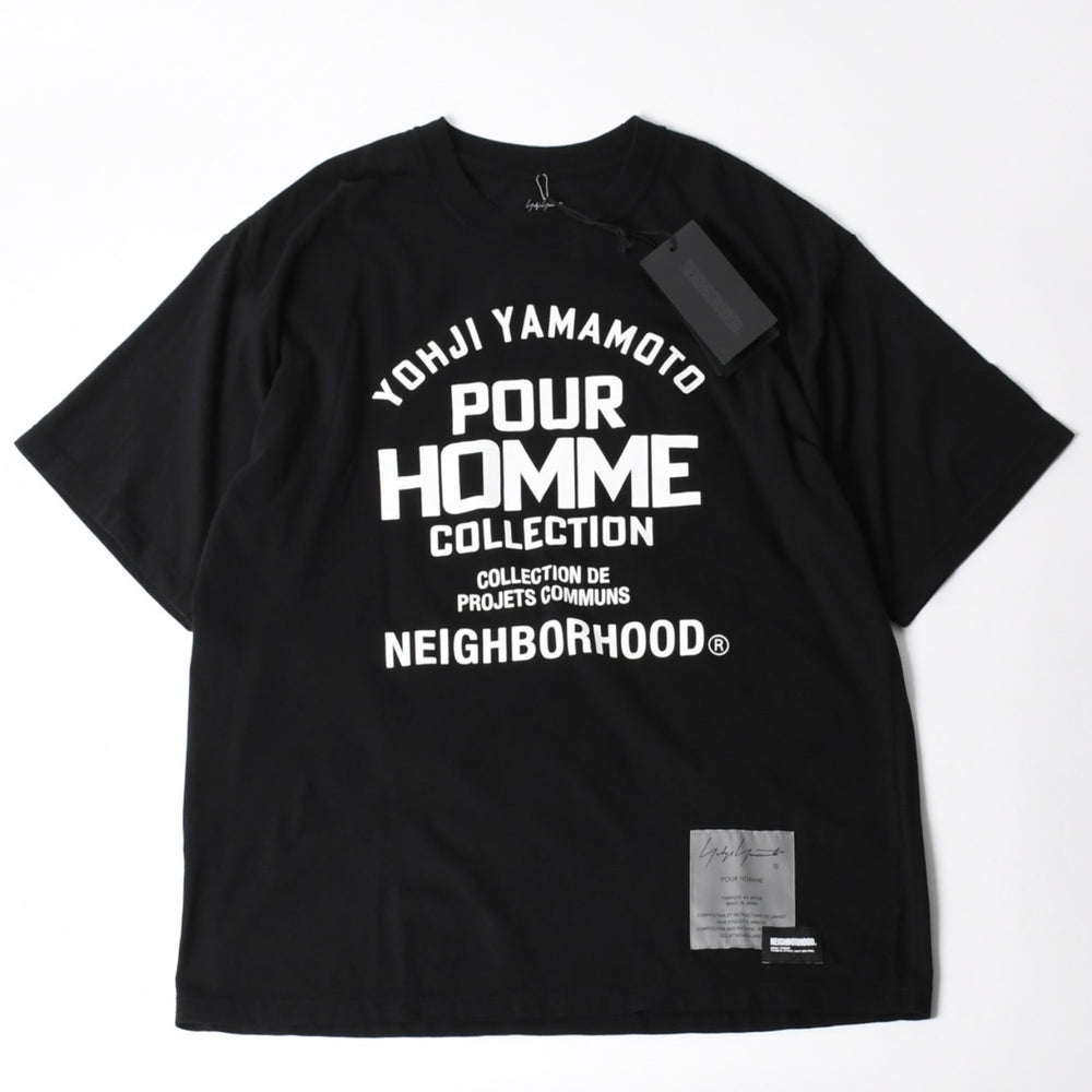 新品未使用 NEIGHBORHOOD ネイバーフッド ヨウジヤマモト プールオム TEE SS-2 HP-T90-997 ブラック XLサイズ 日本製 中古 4a007838