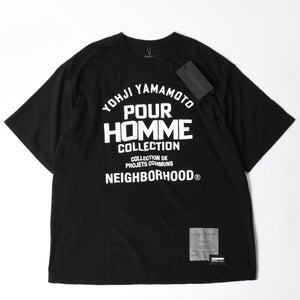 新品未使用 NEIGHBORHOOD ネイバーフッド ヨウジヤマモト プールオム TEE SS-2 HP-T90-997 ブラック XLサイズ 日本製 中古 4a007838