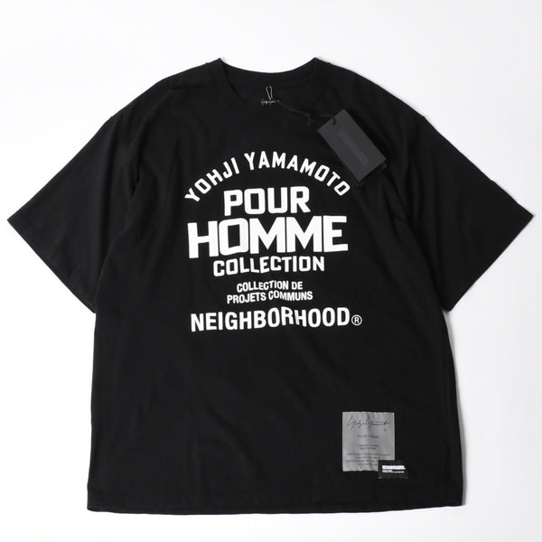 新品未使用 NEIGHBORHOOD ネイバーフッド ヨウジヤマモト プールオム TEE SS-2 HP-T90-997 ブラック XLサイズ 日本製 中古 4a007838
