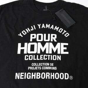 新品未使用 NEIGHBORHOOD ネイバーフッド ヨウジヤマモト プールオム TEE SS-2 HP-T90-997 ブラック XLサイズ 日本製 中古 4a007838