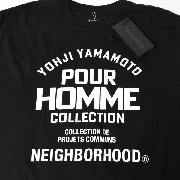 新品未使用 NEIGHBORHOOD ネイバーフッド ヨウジヤマモト プールオム TEE SS-2 HP-T90-997 ブラック XLサイズ 日本製 中古 4a007838