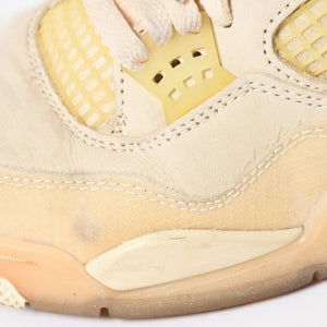 NIKE AIR JORDAN 4 ナイキエアジョーダン4 × Off-White オフホワイト スニーカー ホワイト アイボリー サイズUS7 24.0cm 美品 中古 4a007758