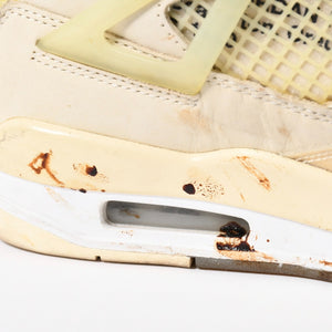 NIKE AIR JORDAN 4 ナイキエアジョーダン4 × Off-White オフホワイト スニーカー ホワイト アイボリー サイズUS7 24.0cm 美品 中古 4a007758