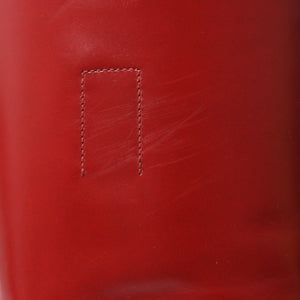 PRADA プラダ ブーツ 長靴 2WG013 レッド ワインレッド トライアングル・エンボスロゴ サイズ9 美品 中古 4a007845