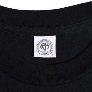 極美品 RICHARDSON リチャードソン 半袖Tシャツ play hard play nice ZPM-1738 コットン ブラック ホワイト サイズS 中古 4a007848