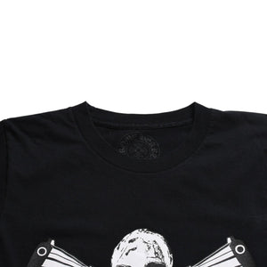 極美品 CHROME HEARTS クロムハーツ × FOTI フォティ HARRIS TEETER ハリスティーター 半袖Tシャツ サイズS ブラック 中古 4a008427