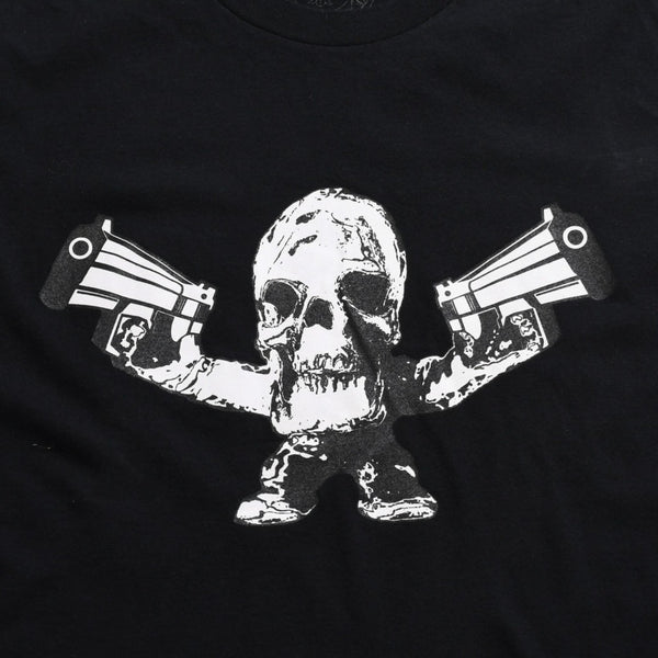 極美品 CHROME HEARTS クロムハーツ × FOTI フォティ HARRIS TEETER ハリスティーター 半袖Tシャツ サイズS ブラック 中古 4a008427