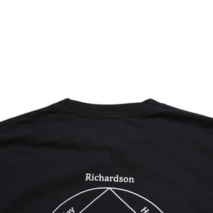 極美品 RICHARDSON リチャードソン 半袖Tシャツ play hard play nice ZPM-1738 コットン ブラック ホワイト サイズS 中古 4a007848
